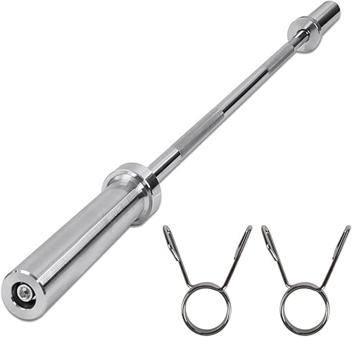 Nisorpa Barra olímpica, barra de pesas estándar de 4 pies, barra de pesas olímpica, barra de pesas de hierro sólido para gimnasio, ejercicios en disponible en Yaxa Peru