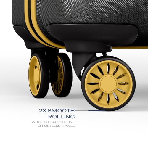 Image of Safari Astra Neo 8 Wheels 56cm Cabin Size Trolley Bag, Hard Case Polycarbonate, 360 Degree Wheeling Carry-on Luggage for Men & Women, Travel Bag, Suitcase for Travel, Trolley Bags for Travel, Black