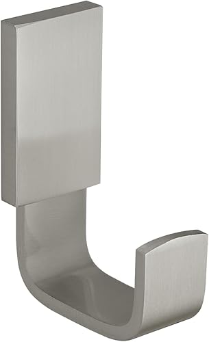 BESy Ganchos individuales para toallas para baño, cocina, garaje, estilo cuadrado, ganchos para bata y sombrero, autoadhesivos con pegamento o