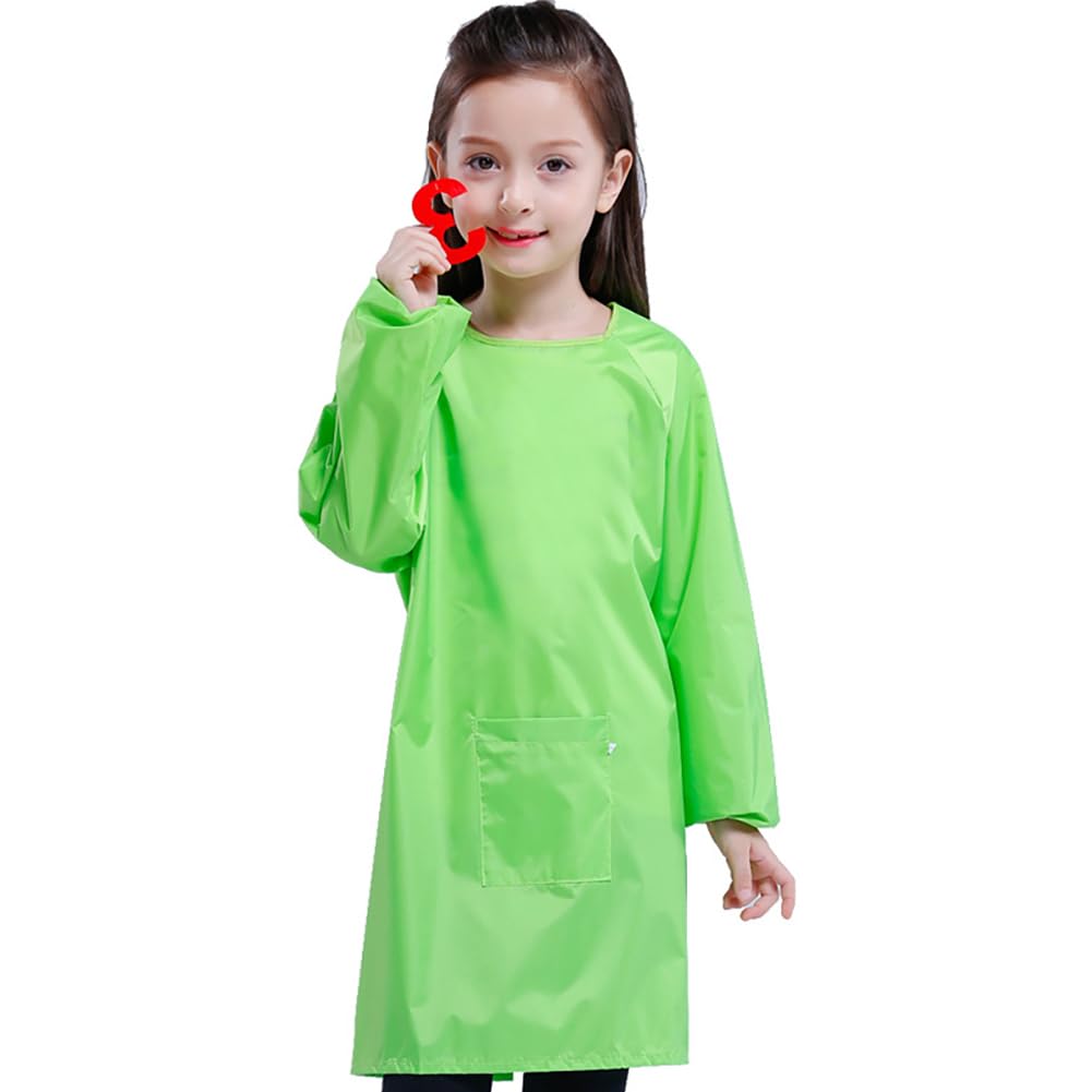 YeeHeen Art Smock Artist Painting Apron Waterproof Long Sleeve Smock with Pocket Green XXL - Image 2