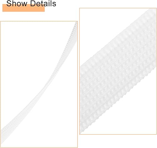 Miniatura 4 de uxcell Deshuesado para coser, 1 pieza de 25 yardas y 0.236 in  corsé de poliéster de alta densidad para vestido de novia, vestido de novia (blanco)