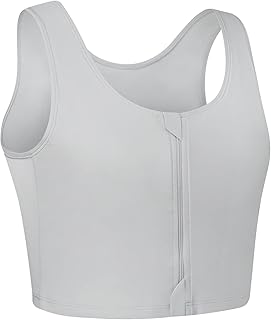 Transgender FTM Zip Up Breathable Half Chest Binder