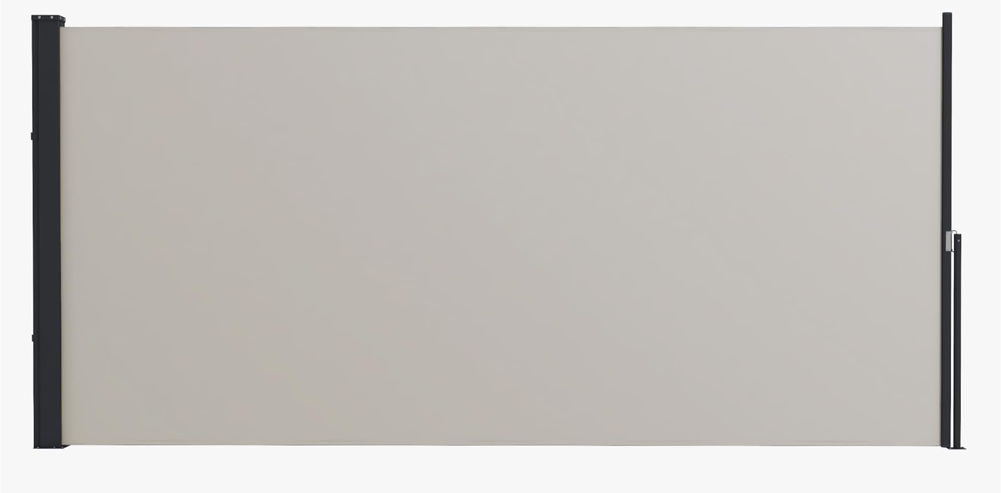 HOMEDEMO Seitenmarkise Ausziehbar – 180x300+20cm Anthrazit, Sicht- & Sonnenschutz Für Balkon & Terrasse