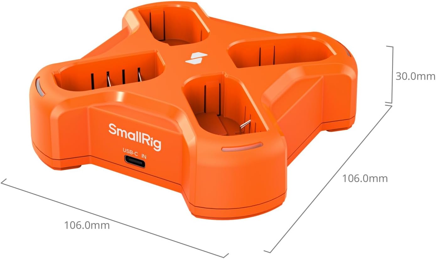 SMALLRIG DMW-BLK22 Battery Charger and 4-Channel Camera Battery Charger for Panasonic