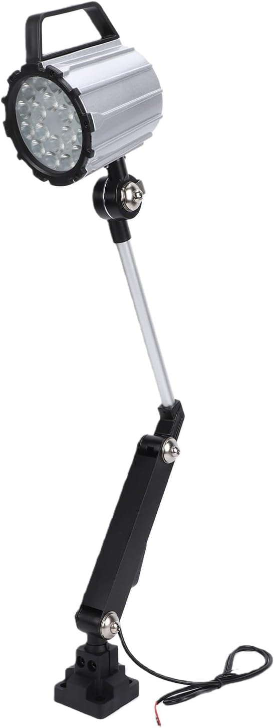 banapoy Articulating LED Work Light, 18W Machine Lights Flexible Milling Work Lighting, Adjustable Angle Aluminum Alloy Long Arm for Lathe CNC Milling Drill Press and Workbench