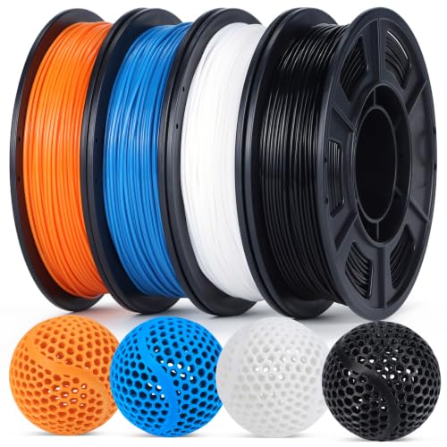 Image of YOUSU PEBA-Like 3D Printer Filament TPU 1.75mm Multi Color 250g*4