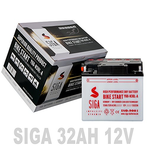 Preisvergleich Produktbild Motorrad Batterie 32AH 12V 320A / EN Y60-N30L-A 53030 30Ah Rasentraktor Aufsitzmäher