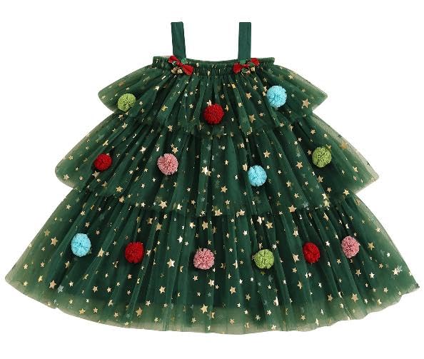 Nicoxijia Kleinkind Baby Mädchen Weihnachten Tutu Kleid...