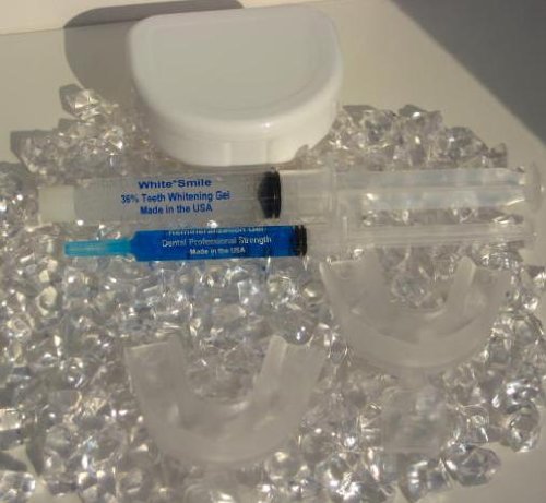 White Smiles Optimized Professional 36 Teeth Whitening Kit with NEW FCP Enamel Booster Gels Plus Teeth Trays by