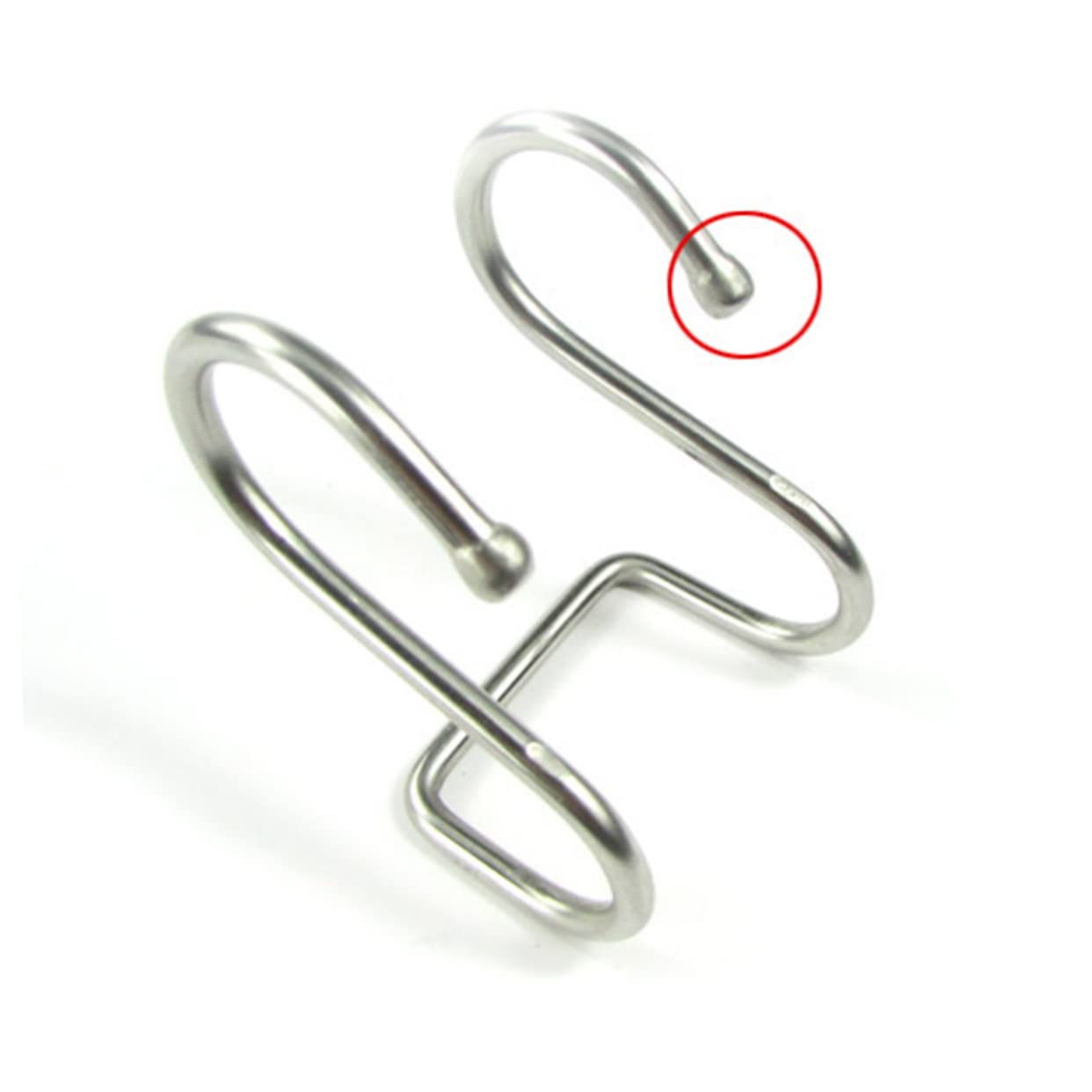 ULTECHNOVO Stainless Steel Double Hook Heavy Duty s Hooks for Hanging Small Adhesive Back Perfect for Bath Kitchen Tool Holder