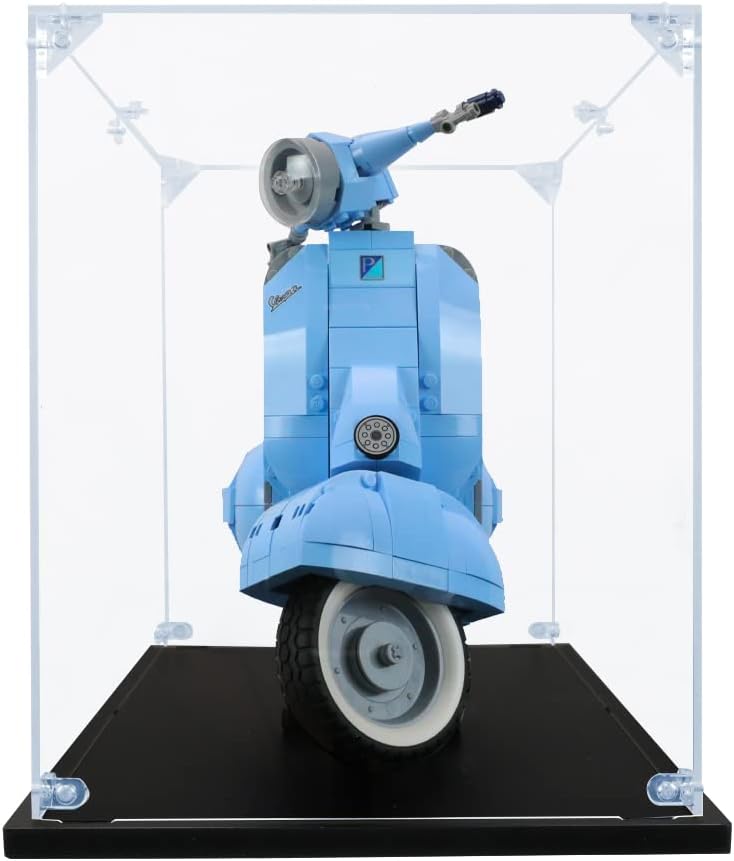 Acrylic Display Case Compatible for Lego Vespa 125 #10298, Dustproof Display Case (Case Only) (Lego Sets are NOT Included)
