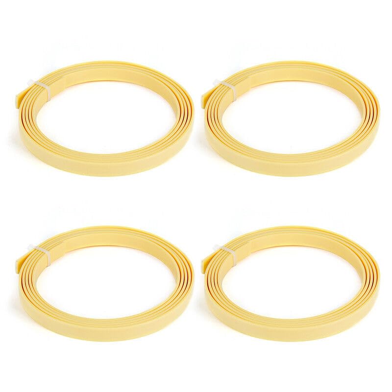 MINHTOANBV Part for 4 Pcs ABS Cream Guitar Bindings Inlay Puling Strip Body Project 1650x10x2mm
