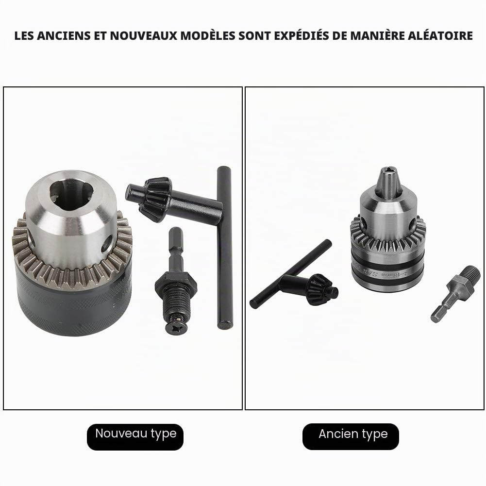 Mandrin de perçage 3,0-16 mm 1/2-20UNF - Type de clé - Adaptateur SDS Plus - Accessoires pour marteau perforateur - Perceuse à percussion - Couronne dentée