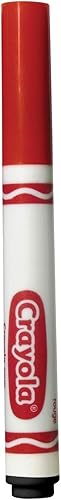 Crayola Broad Line Markers - Red (12ct), Markers for Kids, Bulk School Supplies for Teachers, Nontoxic, Marker Refill with Reusable Box