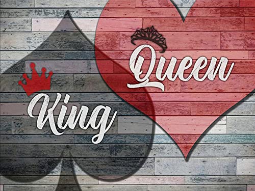 PDSLAIKE King Queen Diamond Painting Kits- DIY Diamond Art Kit Couple Wedding Bedroom Home Decor 15.7x11.8in PDSLAIKE King Queen Diamond Painting Kits- DIY Diamond Art Kit Couple Wedding Bedroom Home Decor 15.7x11.8in