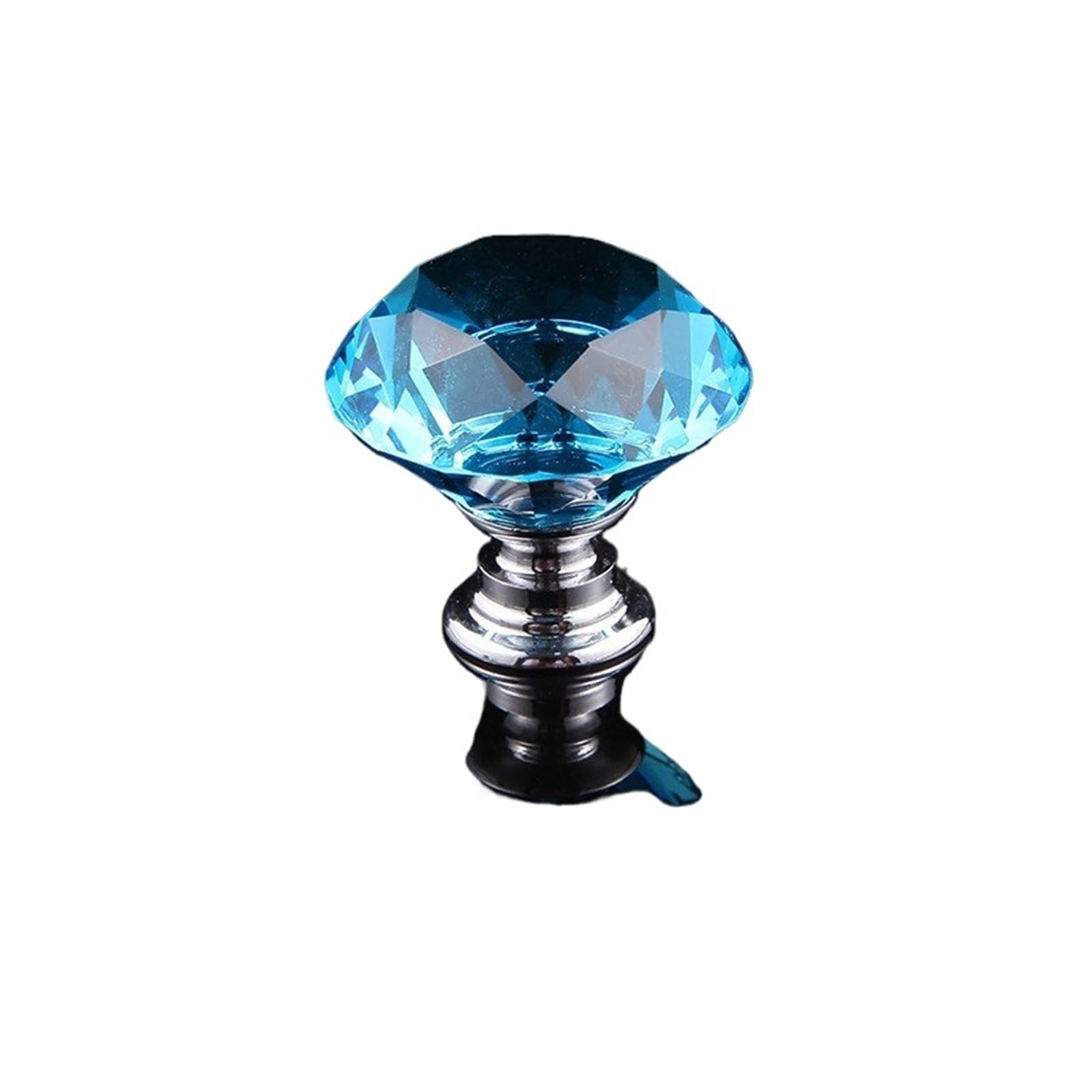MWAHJU 6pcs 30mm Colorful Crystal Glass Knobs for Cupboard
