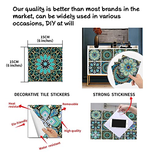 16 Pcs Peel And Stick Backsplash For Tile Stickers, 6"X6" Inches Self Adhesive Removable Waterproof For Walls Stickers, Vinyl Tile For Kitchen Backsplash, Bathroom, Stairs, Stick On Tiles. #TOP5