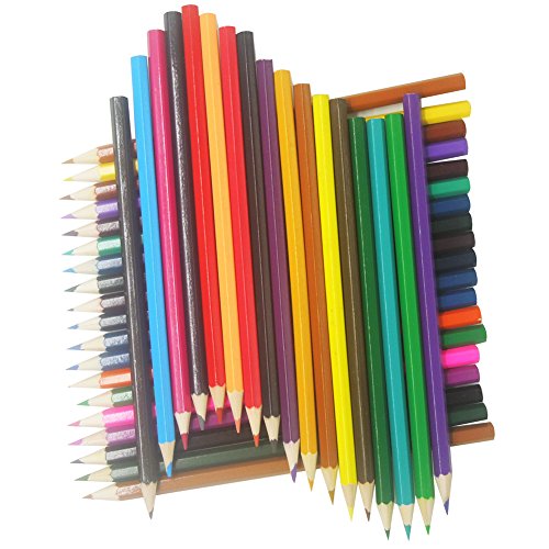 LEFV Set of 36 Colored Pencil Sketch Draw Set Drawing and Sketching Art Coloring Book Wood Charcoal Pencils for Proffessional User - Assorted Colors