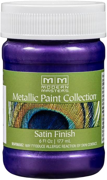Rust-Oleum Modern Masters Pintura Metálica Amatista, 6 oz.
