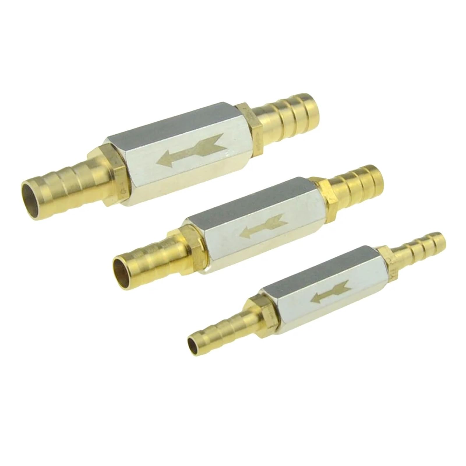 1 sztuka zawór zwrotny 6 mm, 8 mm, 10 mm, 1/4 cala, zawór jednokierunkowy, mosiądz (CV-TKT, A-10 mm)