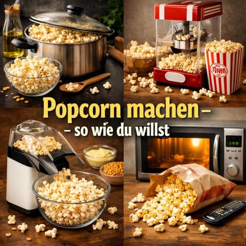 Hopser Food Fun Premium Butterfly Popcorn Mais 1000g XL 1:46 Popvolumen mit Aromaschutzverpackung GMO Frei