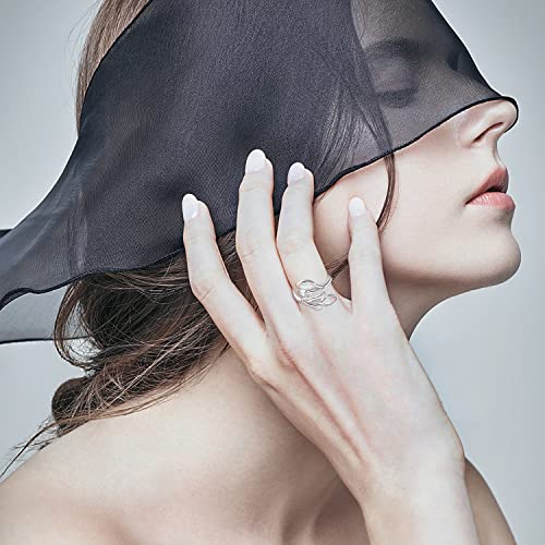 Praymos 925 Sterling Silver Olive Leaf Ring White Opal Adjustable Sized Ring Friendship Ring Olive Branch Nature Inspired Jewellery Us 7-9 #TOP2