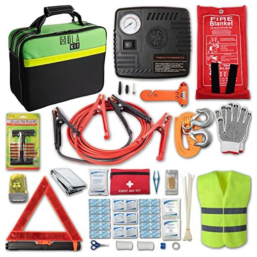 HolaKit 78-Piece Car Emergency Kit