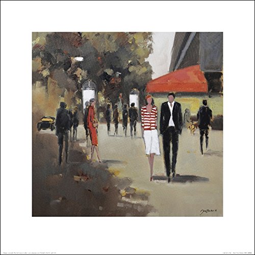 Jon Barker Café De La Paix - Paris 40 x 40cm Kunstdruck