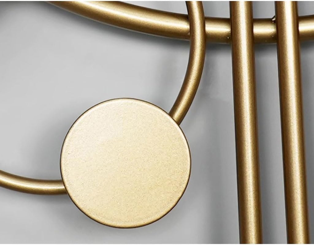 Wall Clock Simple Light Luxury Wall Clock Living Room Home Art Creative Restaurant Clock Atmospheric Clock Wall Hanging Clock for Wall(Medium)