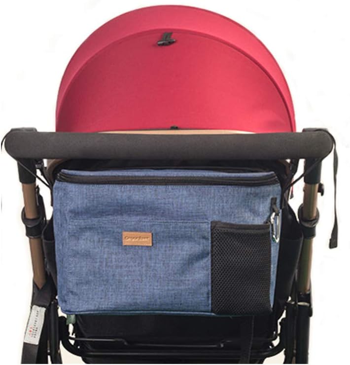 Stroller Organizer Bag,Fits All Baby Stroller Models,Travel Bag with Shoulder Strap for Carrying Bottles,Diapers,Toys & Snacks.Cup Holder & Storage Pockets,Best Stroller Organizer for Smart Moms