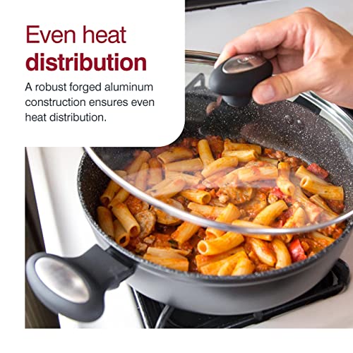 Zyliss Ultimate Nonstick Saute Pan - Saute Pan With Glass Covered Lid - Non-Stick Kitchen Pan - Stainless Steel Induction Bottom - Dishwasher Safe Cooking Pan - 11 Inches #TOP3