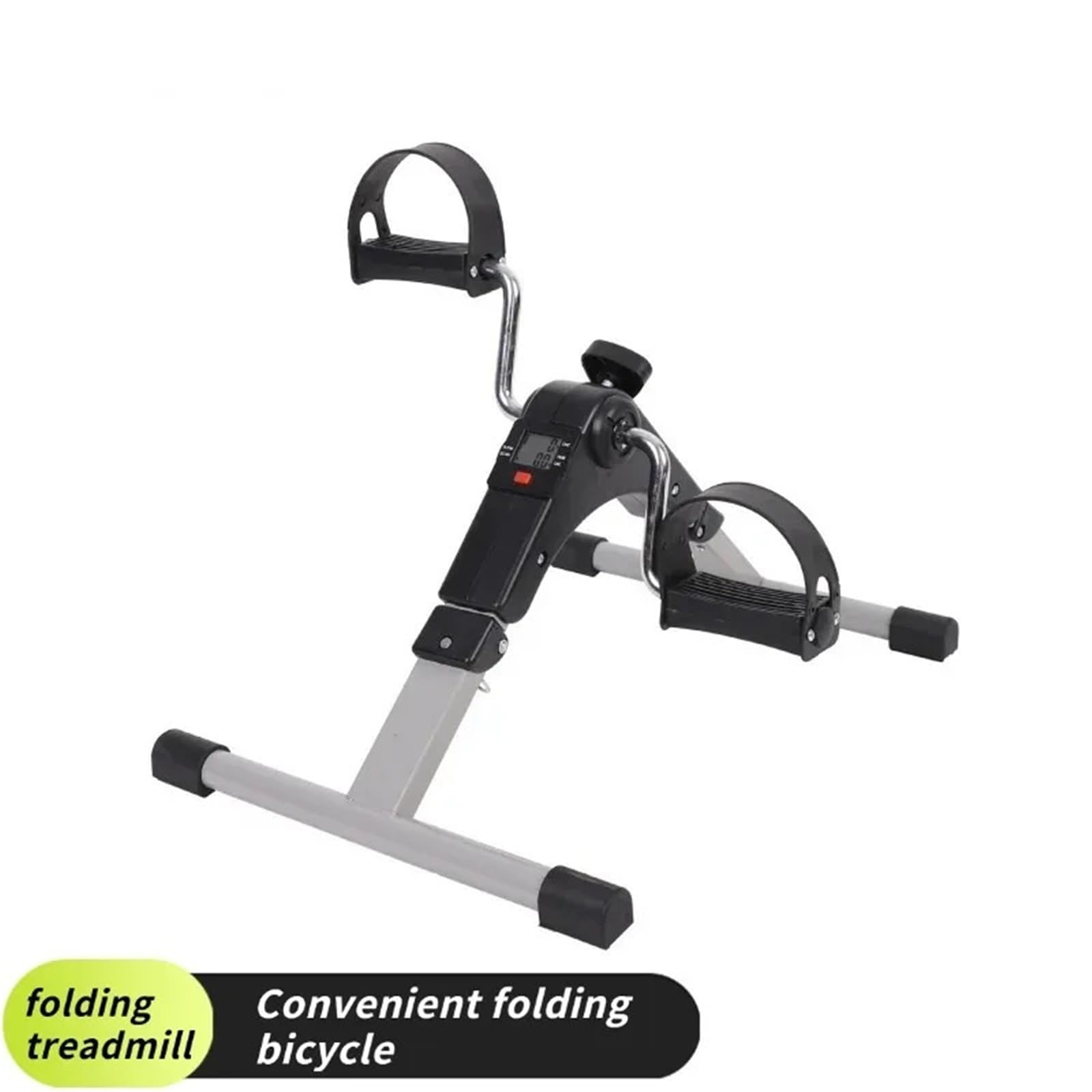 Mini bicicleta estática con pedales Mini cinta de correr plegable for el hogar, entrenador físico for piernas, entrenamiento rehabilitación, bicicleta estática compacta for uso doméstico