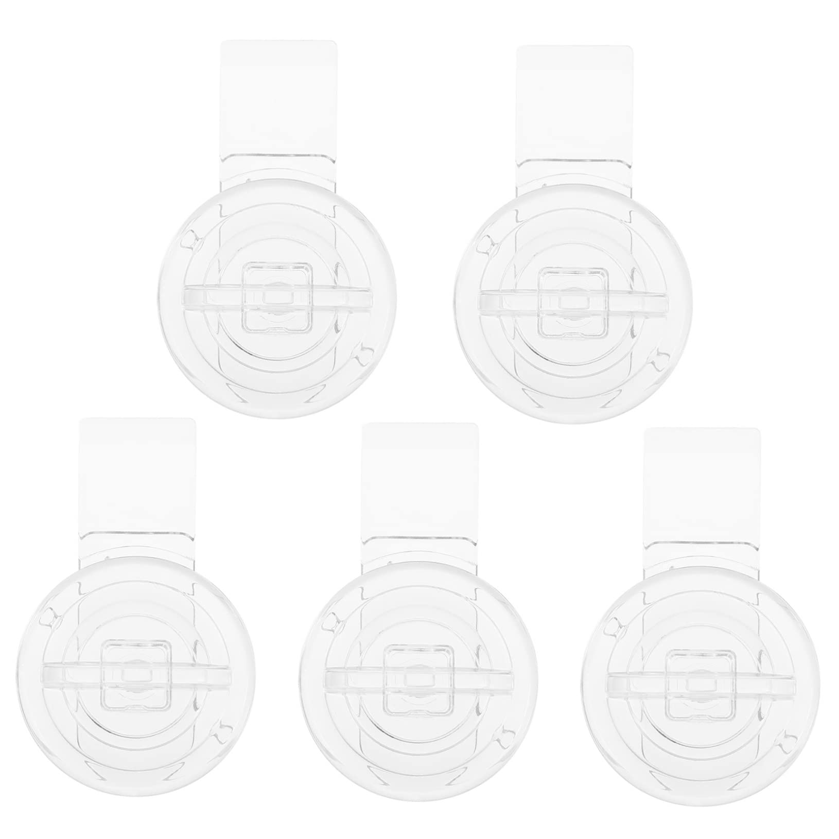 HOMOCONO 5pcs Acrylic Buckle Jewelry Boxes Buckle Mini Jewelry Boxes Antique Buckle Transparent Lock Clasp Latch Clear Lock Hasp Mini Hinge Hasp Decorative Boxes Clear Padlock