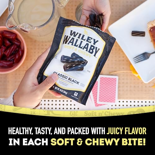 Wiley Wallaby Licorice 24 Ounce Classic Gourmet Soft & Chewy Australian Black Licorice Candy Twists thumb #3