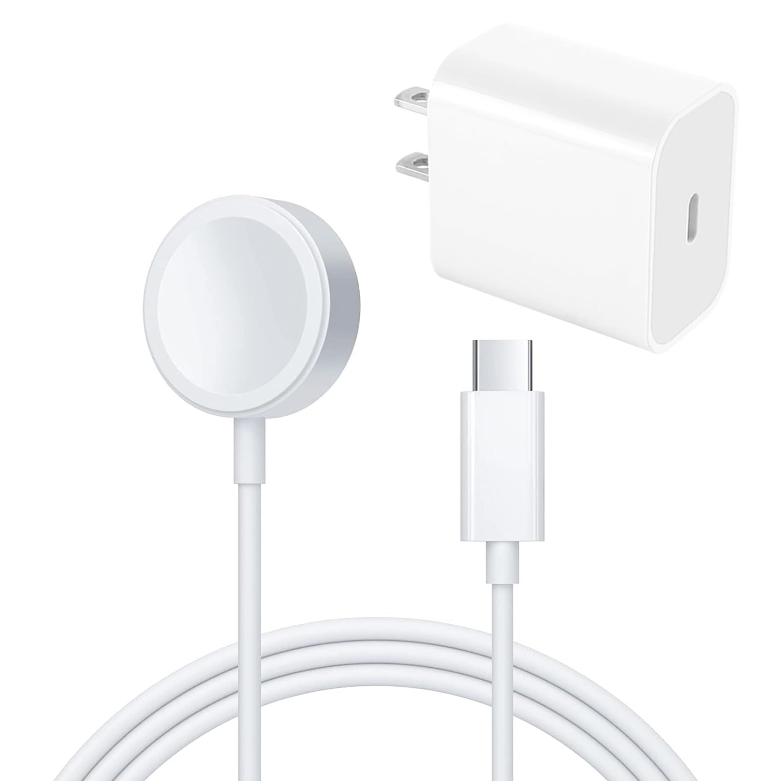 ???????????????? ???????????????????????????????? for Apple Watch Charger,Compatible with Apple Watch Series 10/9/8/7/6/5/4/3/2/1/Ultra,with 6.6FT/2m iWatch Magnetic Charging Cable,Fast Wireless Charger(with 20W Adapter)