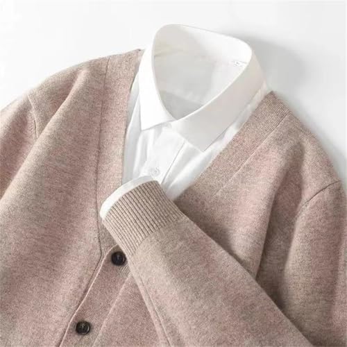 Winter Men's Business and Leisure V-Neck Thin Knitted Cardigan Sweater3