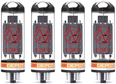 Quad of JJ E34L/EL34 Power Vacuum Tube