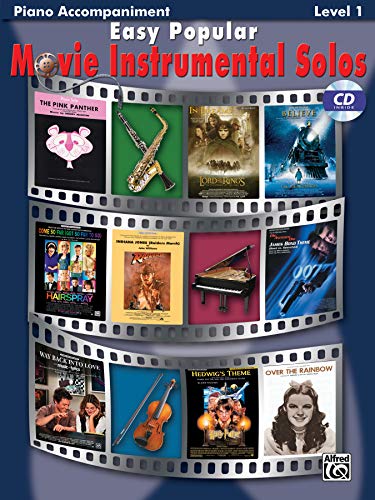 Easy Popular Movie Instrumental Solos: Piano Acc., Book & CD (Easy Instrumental Solos Series)