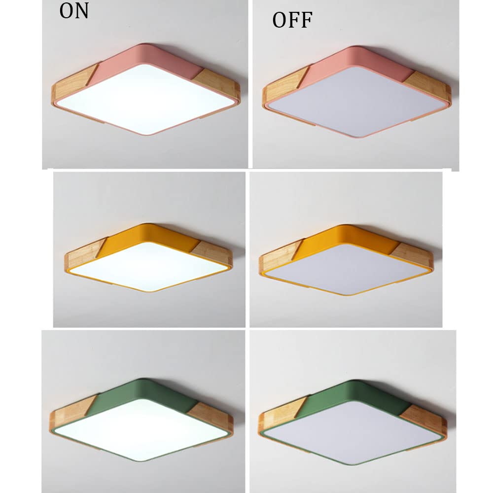Kwadratowa lampa sufitowa LED 36W do montażu podtynkowego lampa wisząca atmosfera biurowa z możliwością przyciemniania klosz lampy sufitowej LED salon nowoczesna oprawa blisko sufitu do prze