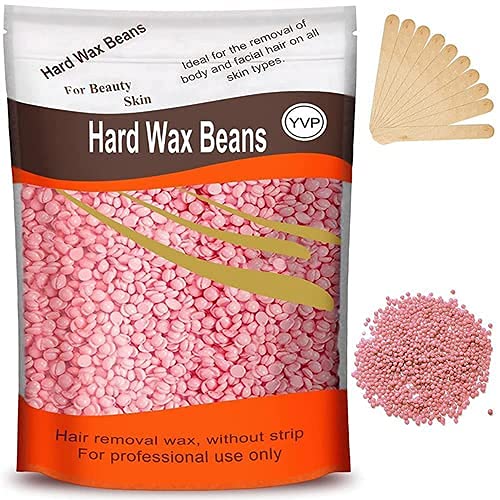 MISSLOOKMISSLOOK Hard Beans Wax With Wooden Stick For Full Body Hair Removal Wax (100 g) Multicolor