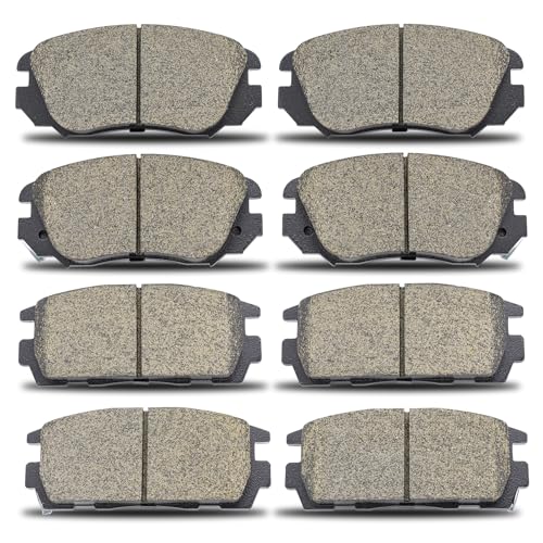 D1421 D1275 Front Rear Ceramic Brake Pads Sets Compatible with 2010-2017 For Chevrolet Equinox,2010-2017 For GMC Terrain