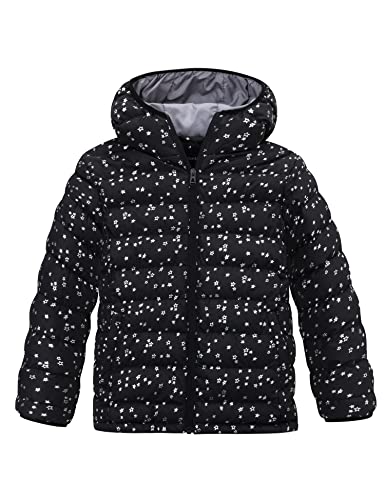 Wantdo Girl's Lightweight Winter Coat Padded Puffer Jacket Waterproof Bubble Coat Hooded