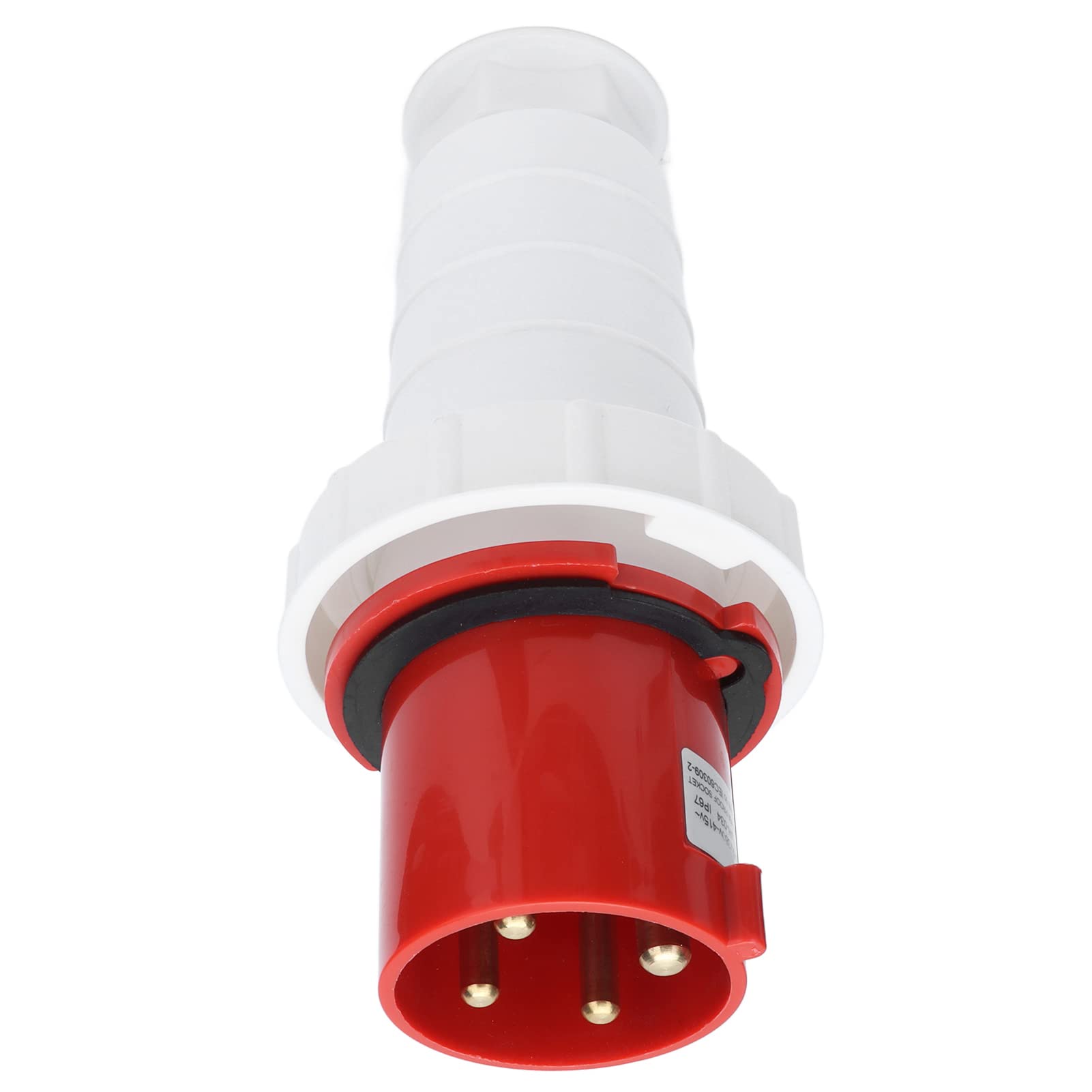 Eujgoov Conector Industrial 4 Pines 63A Trifásico Enchufe Toma