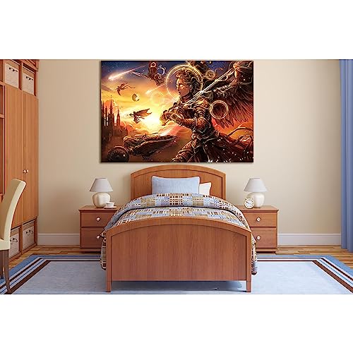 Toile ZELLART Angelic Army Flying Sky châssis bois premium 60x40 cm