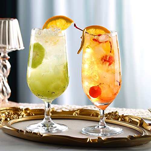 Set de 4 copas elegantes de cristal sin plomo miniatura 2