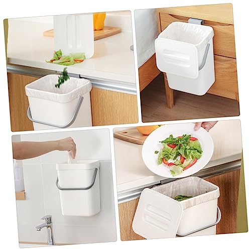 Bote de basura rectangular de pared con tapa Outanaya miniatura 2