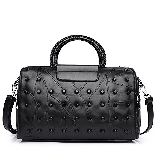 ZENTEII Women Faux Synthetic Leather Boston Handbag Shoulder Bag