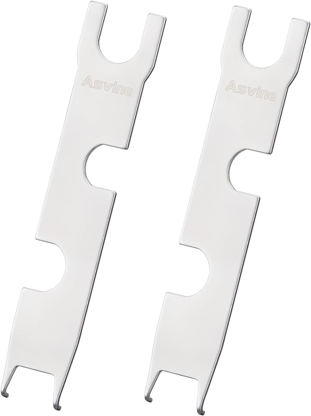 Wrench for Piston and Vacuum Fountain Pens, Set of 2 Removing Tools, Silver