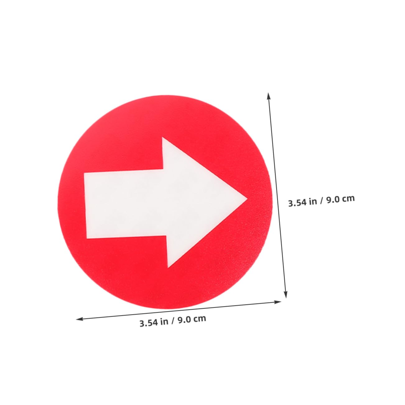 Kisangel Richtungsaufkleber Reflective Directions Fluoreszierende Camping Aufkleber Stickers Roadsign Stickern Wegmarkierungen Reflektierende Schilderaufkleber PVC