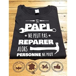 Tee Shirt Papy Peut Tout Reparer Cadeau fête des Grands Peres – pour Les papis bricoleurs - Les Beatles, Paul McCartney, John Lennon, RIngo Starr, George Harrison Tee Shirt Papy Peut Tout Reparer Cadeau fête des Grands Peres - pour Les papis bricoleurs – Image 5